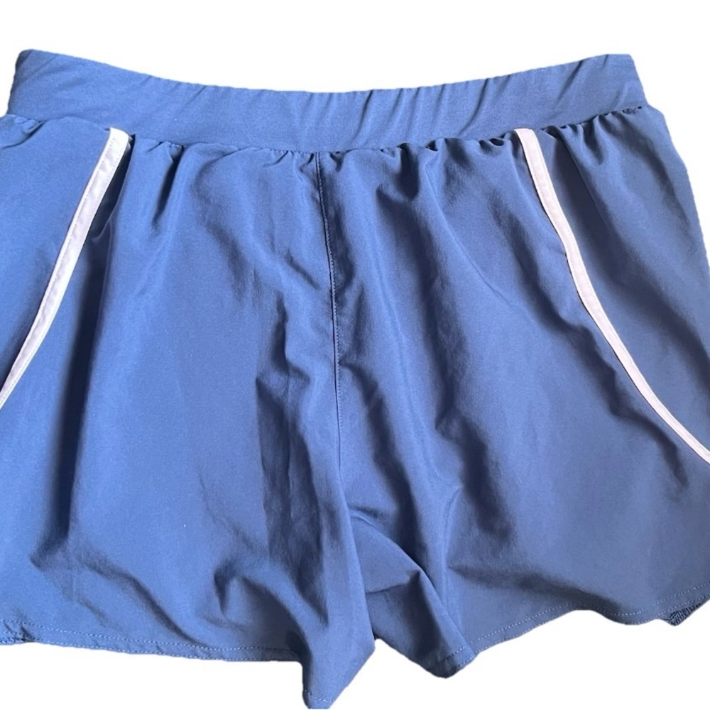 Women’s Active under armor Shorts in Blue with White Trim
